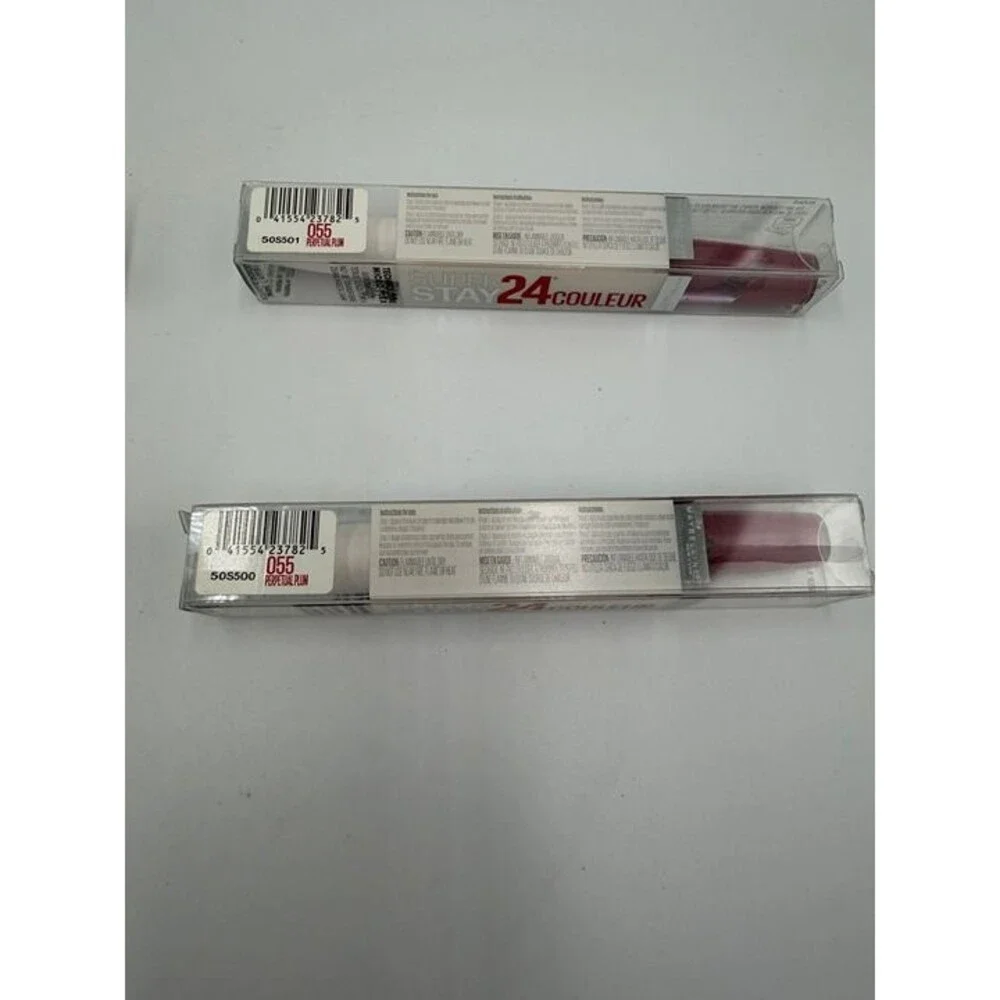 4~Maybelline Super Stay 24 Liquid Lipstick 2 plum,1 cranberry, 1chestnut Retired